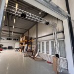 Truss with RFID scanners, ready for action